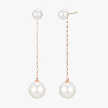 14K 사티네 진주 귀걸이 SABCE129 > 귀걸이